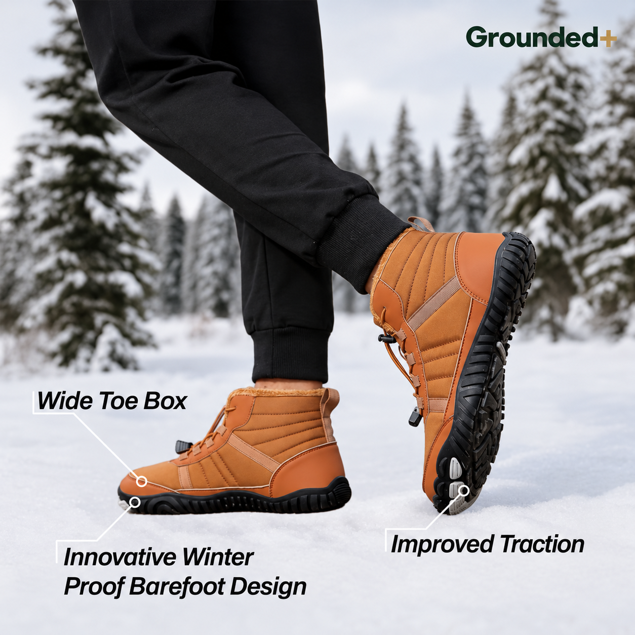 Urban Trekker- Non-slip & waterproof winter barefoot shoe (Unisex)