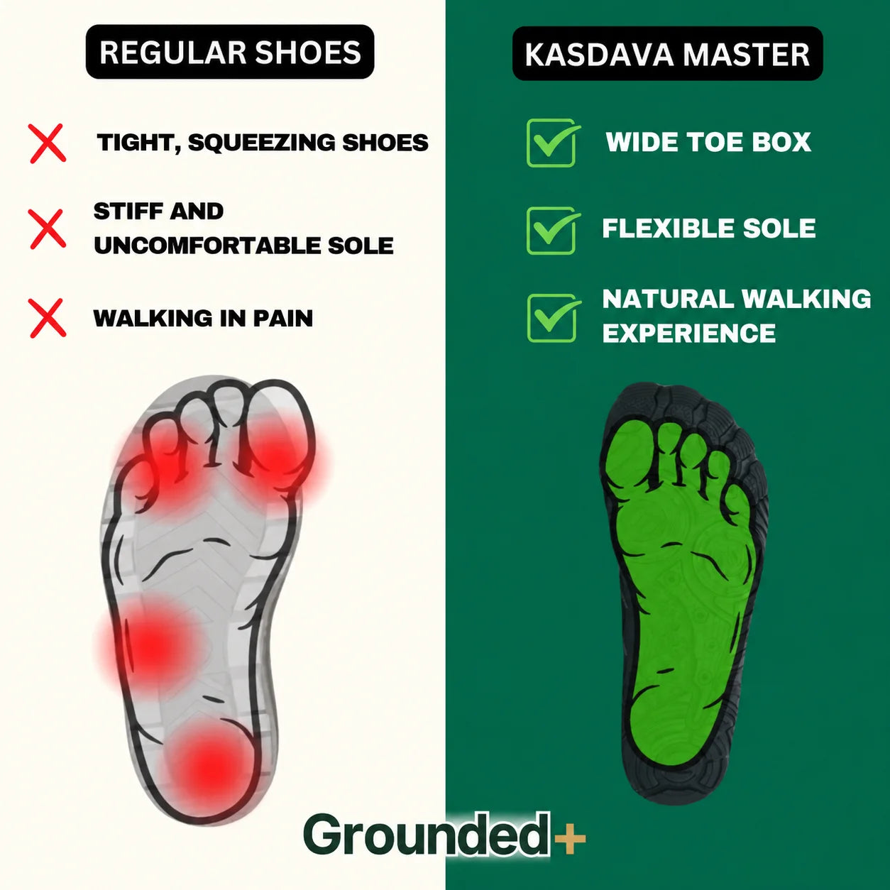 Kasdava Master - Non-slip & waterproof winter barefoot shoe (Unisex)