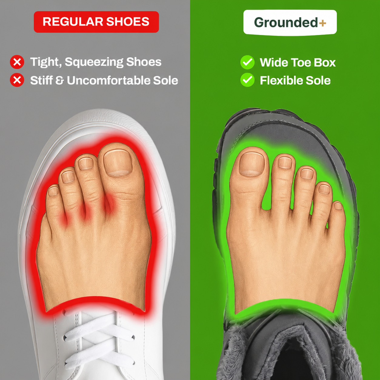 Terra Bound- Non-slip & waterproof winter barefoot shoe (Unisex)
